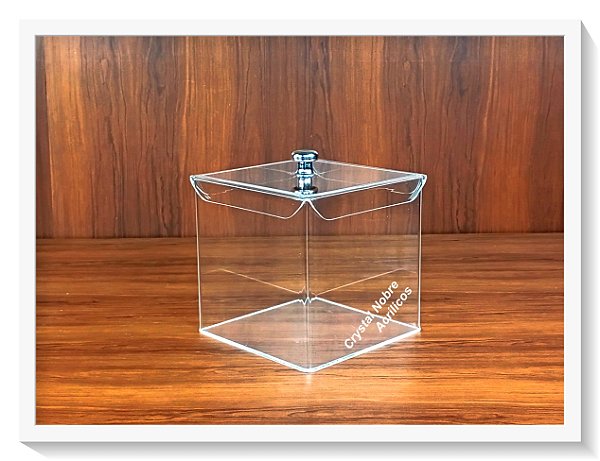 Pote em Acrílico Cristal 7L Para Cereais/Granel/Produtos Naturais
