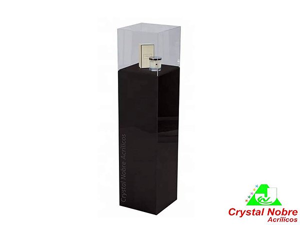 Expositor Stand de Piso com Coluna de Acrílico Prt Multifuncional