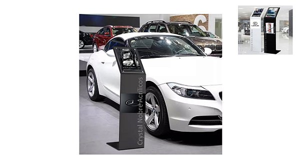 Totem L Inclinado A4 AutoCar Acríl Prt Reflexo