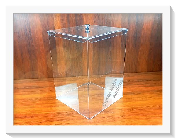 Pote em Acrílico Cristal 60L Para Cereais/Granel/Produtos Naturais