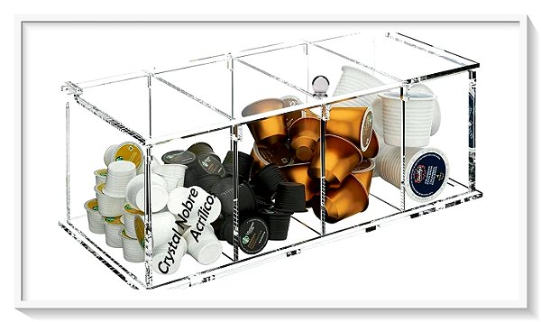 Porta Cápsulas de Café Dolce Gusto em Acrílico Cristal