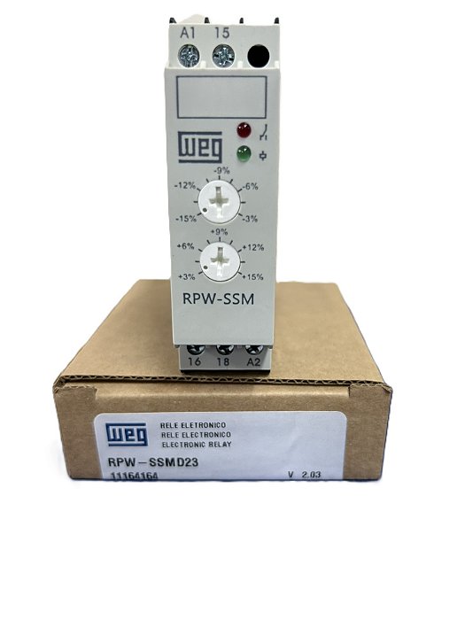 Relé de Subtensão e SobreTensão Monofásico 220Vca 11164164 *RPW-SSM-D23 Weg