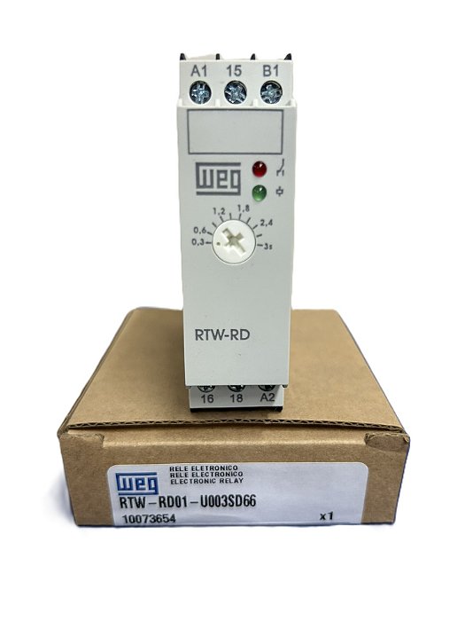 Relé de Tempo Ret. na Desenergização 3Seg. 220Vca *RTW-RD01-U003SD66 Weg