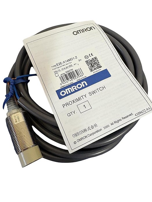 Sensor Indutivo 2 Fios M18 14mm 1Na 10-30Vcc Sa *E2E-X14MD1-Z Omron