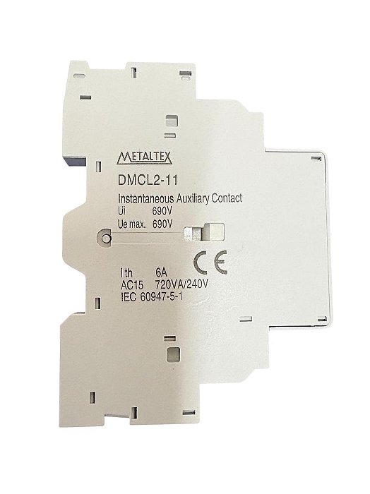 Bloco de Contato Lateral para Disjuntores DM2 1Na+1Nf *DMCL2-11 Metaltex