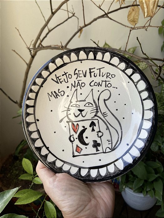 Prato Não conto - preto