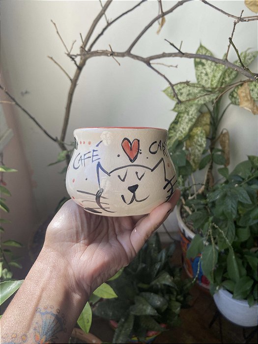 Caneca Café e Cartas