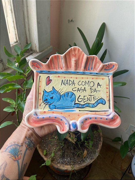 Plaquinha Nada como a Casa da gente