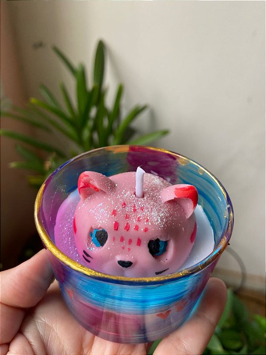Vela de gatinho - Frida