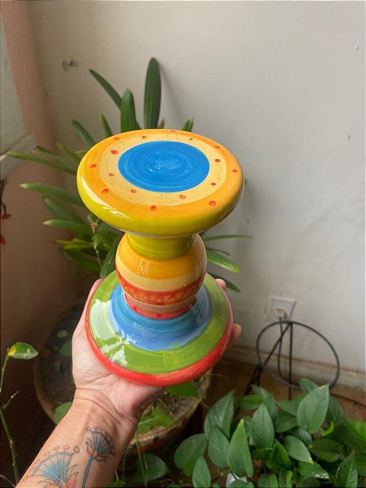 Castiçal / Porta Velas Arco Íris