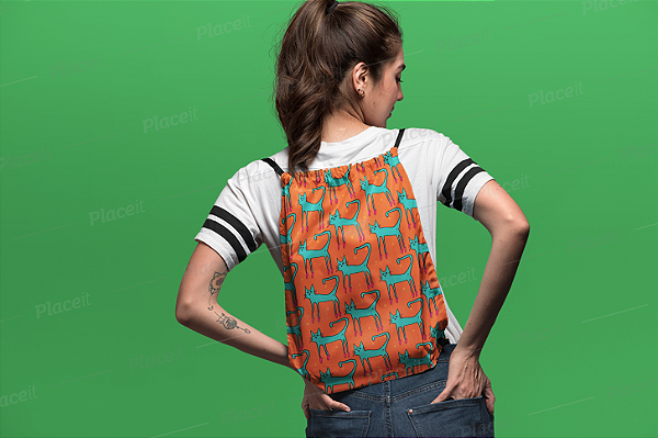 Mochilinha Esportiva Dancing Cats