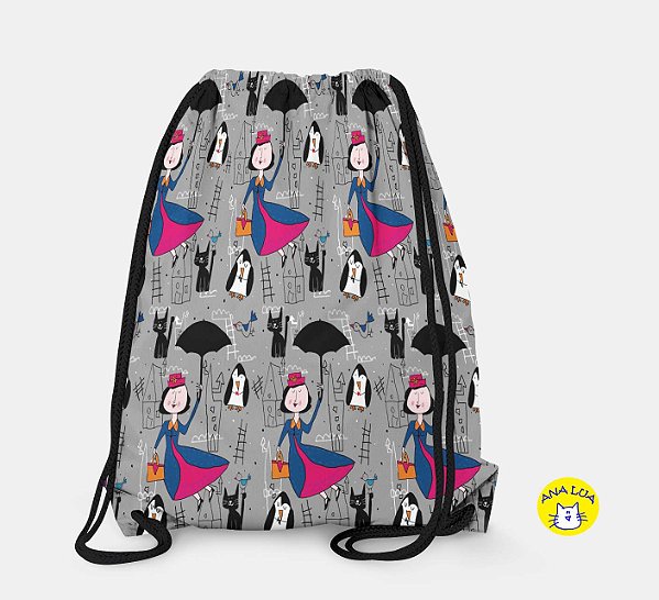 Mochilinha Esportiva Mary Poppins