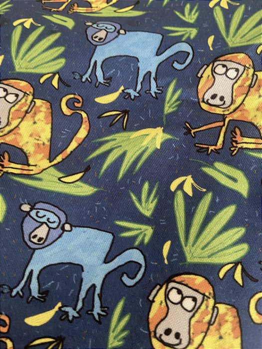 Tecido Macacos me mordam