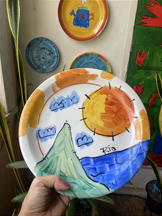 Prato Raso de porcelana - Rio