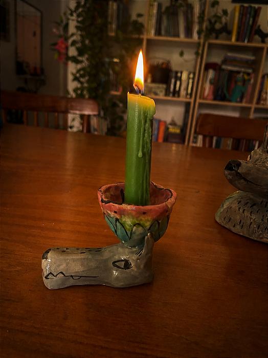 Castiçal Ritual Lobo