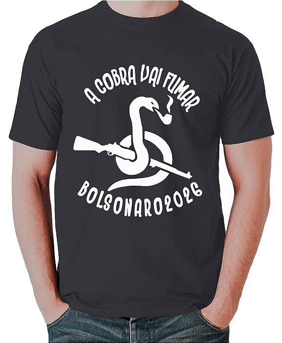 Camiseta A Cobra Vai Fumar Bolsonaro 2026