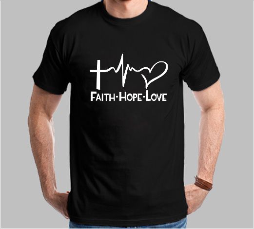Camiseta Faith-Hope-Love