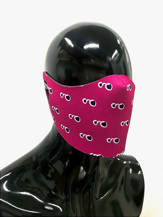 THE MASK: Máscaras Faciais em Neoprene  - Modelo Vis - Cor Pink