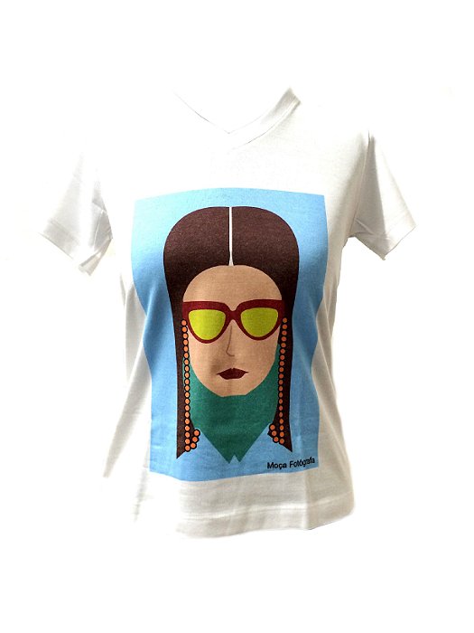 CAMISETA MALHA BABY LOOK Feminino _Gola C_Modelo: USDRAUZINTON PERSONAGEM MENININHA