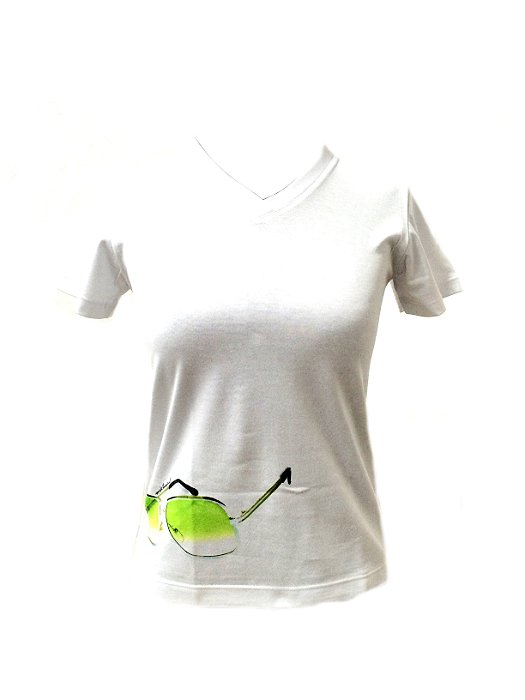 CAMISETA MALHA BABY LOOK Feminino _Gola C_Modelo: IAOL cor Verde