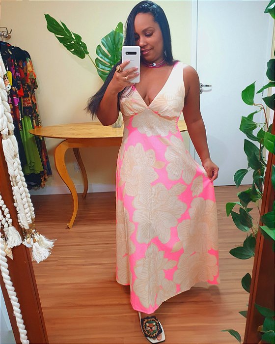 vestido longo praiano