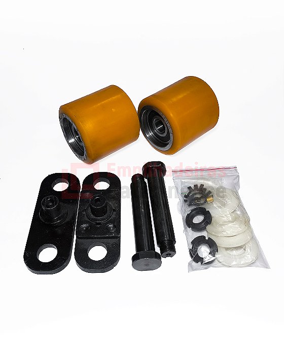 Conjunto de rodas + garfo para Paleteira Elétrica