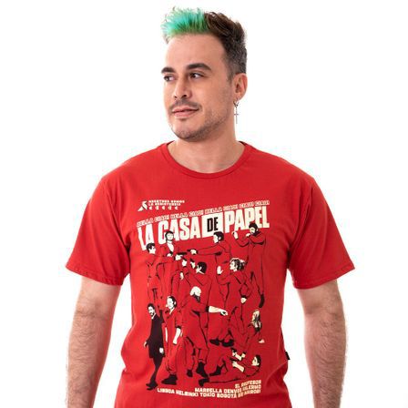 Camiseta La Casa de Papel Grupo Vermelha P