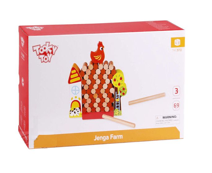 Jogo Jenga Farm Chicken Drop - Tooky Toy