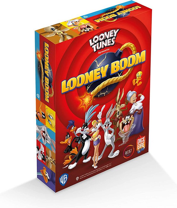 Jogo de Cartas Looney Boom  Dice on Fire