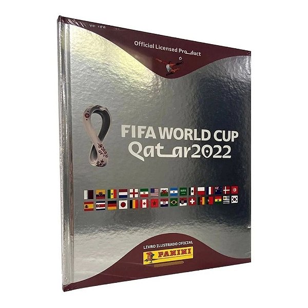 Álbum Capa Dura Prata Copa Do Mundo Qatar 2022