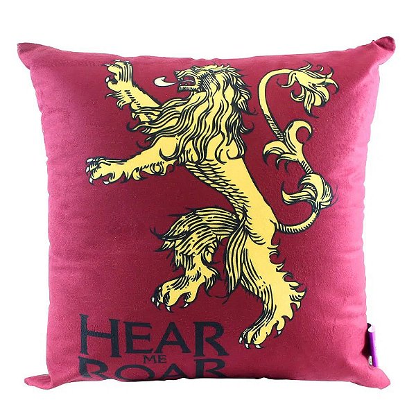 Almofada Fibra Veludo Game Of Thrones - Lannister 40x40 cm