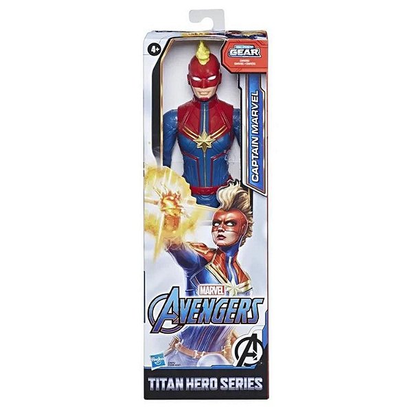 Boneco 30 Cm - Titan Heroes - Disney - Marvel - Avengers - Capitã Marvel - Hasbro