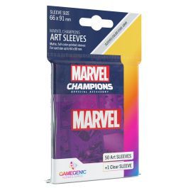 Sleeves Marvel Champions Marvel (Roxo) Gamegenic