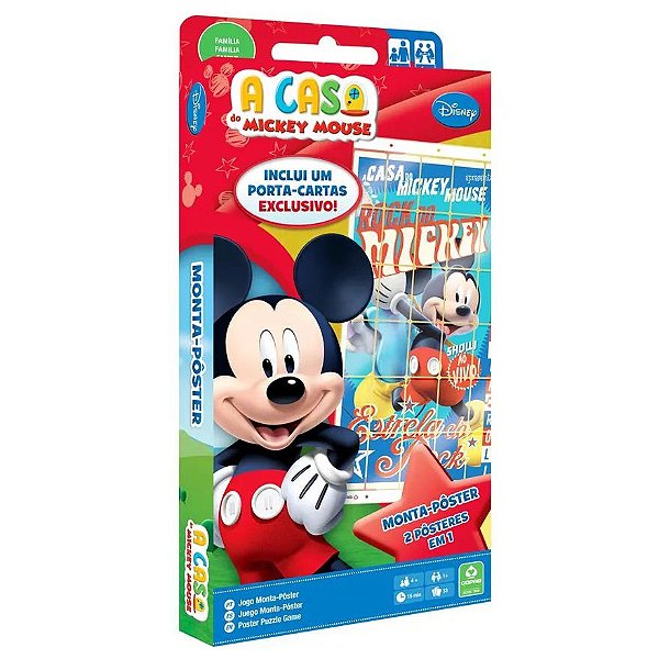 Quebra-cabeça Monta Pôster Copag Mickey