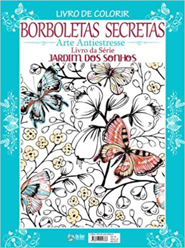 Livro De Colorir - Borboletas Secretas Português Capa comum