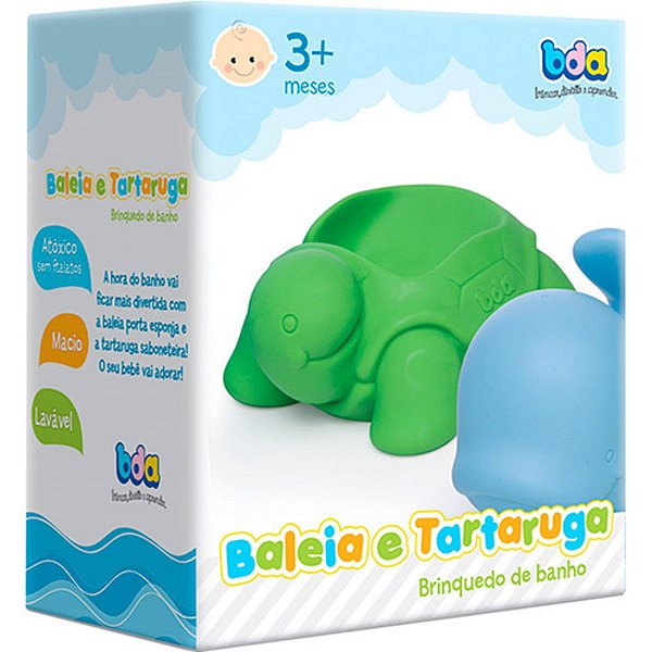 Brinquedo de Banho Bda Baleia E Tartaruga