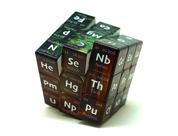 Cubo Mágico 3x3 - Tabela Periódica VINCI CUBE Cuber Brasil