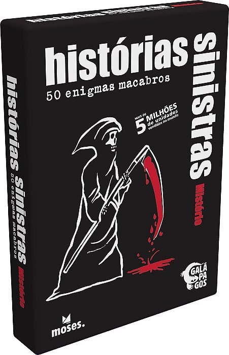 Jogo - Historias Sinistras Misterio (Black Stories Mystery) ‎Galápagos Jogos