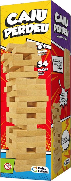Jogo - Caiu Perdeu - 54 Pçs Pais  Filhos