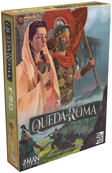 Jogo - Pandemic Queda de Roma ‎Galápagos Jogos
