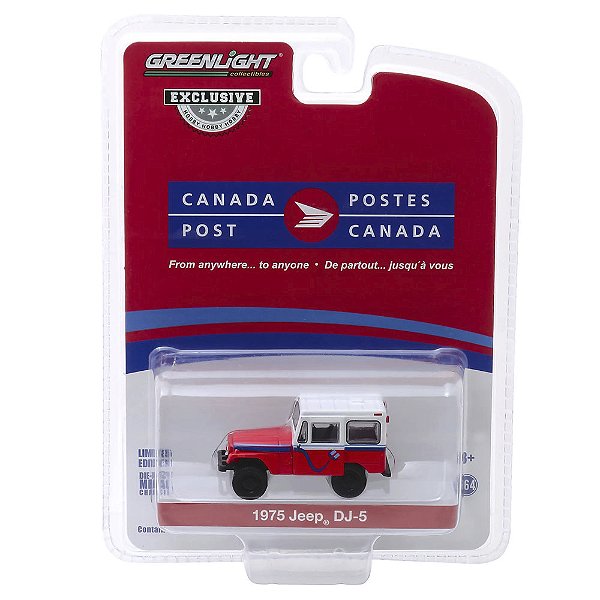 Miniatura Carro Jeep Dj-5 1975 Greenlight Canada Post 1/64