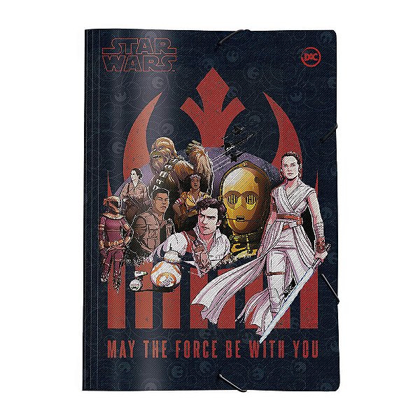 Pasta Aba Elástica Ofício Sem Lombo Star Wars Dac