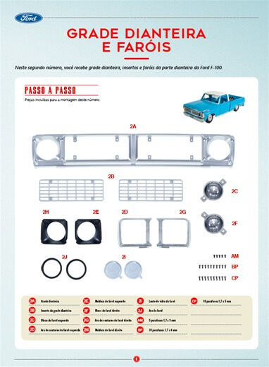 Fascículo Nº 02 Pick Up Ford F100 Escala 1:8 Salvat