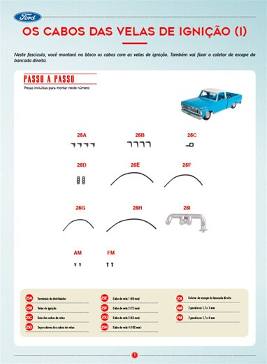 Fascículo Nº 25 Pick Up Ford F100 Escala 1:8 Salvat