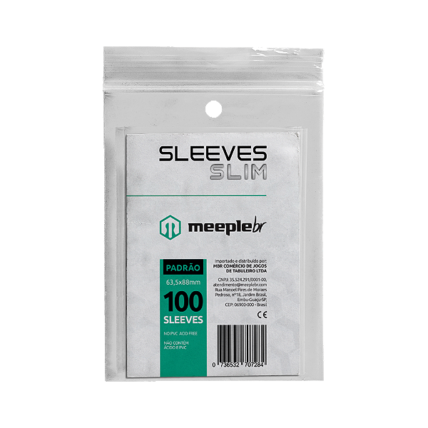 Sleeves MeepleBR SLIM - PADRAO (63,5x88mm)
