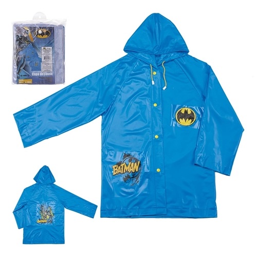 Capa De Chuva Infantil Com Capuz Batman M