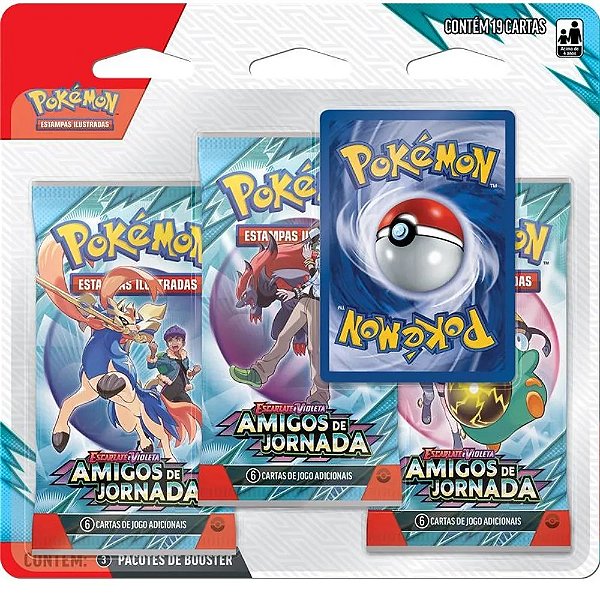 Pokémon - EV9 - Blister Triplo Amigos de Jornada Copag