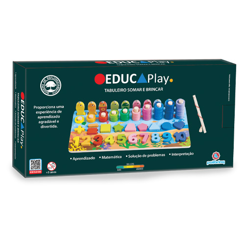 Educaplay Somar e Brincar Madeira Polibrinq