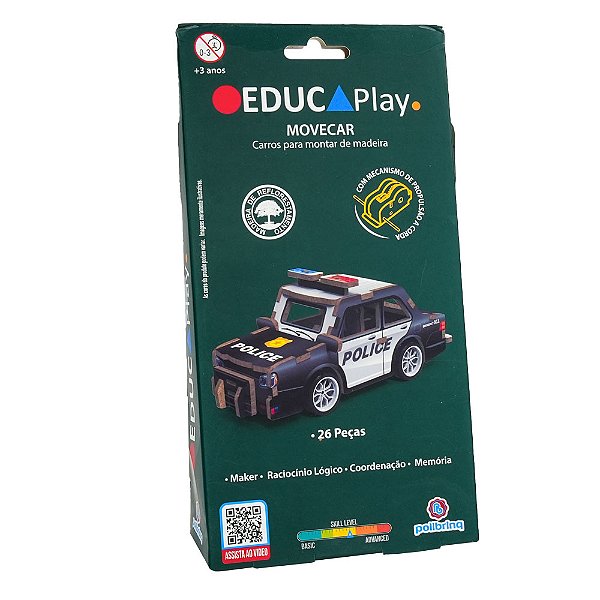 Educaplay Movecar Policia Polibrinq