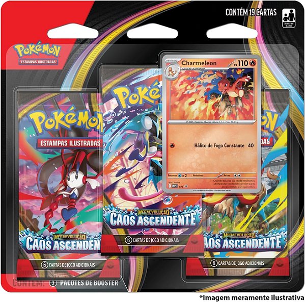 Pokémon Blister Triplo ME04 – Caos Ascendente